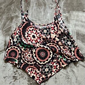 BELLA D BOHO SPAGHETTI STRAP TOP